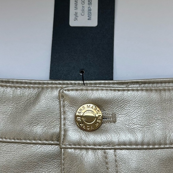 Marc New York /Gold Mini A-Line Skirt/Size 2 - Picture 9 of 12